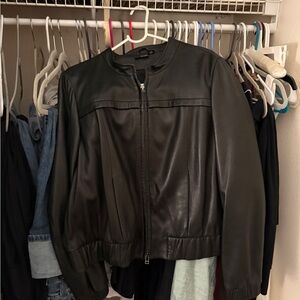 Genuine Leather Moto Jacket Womens XL Ana